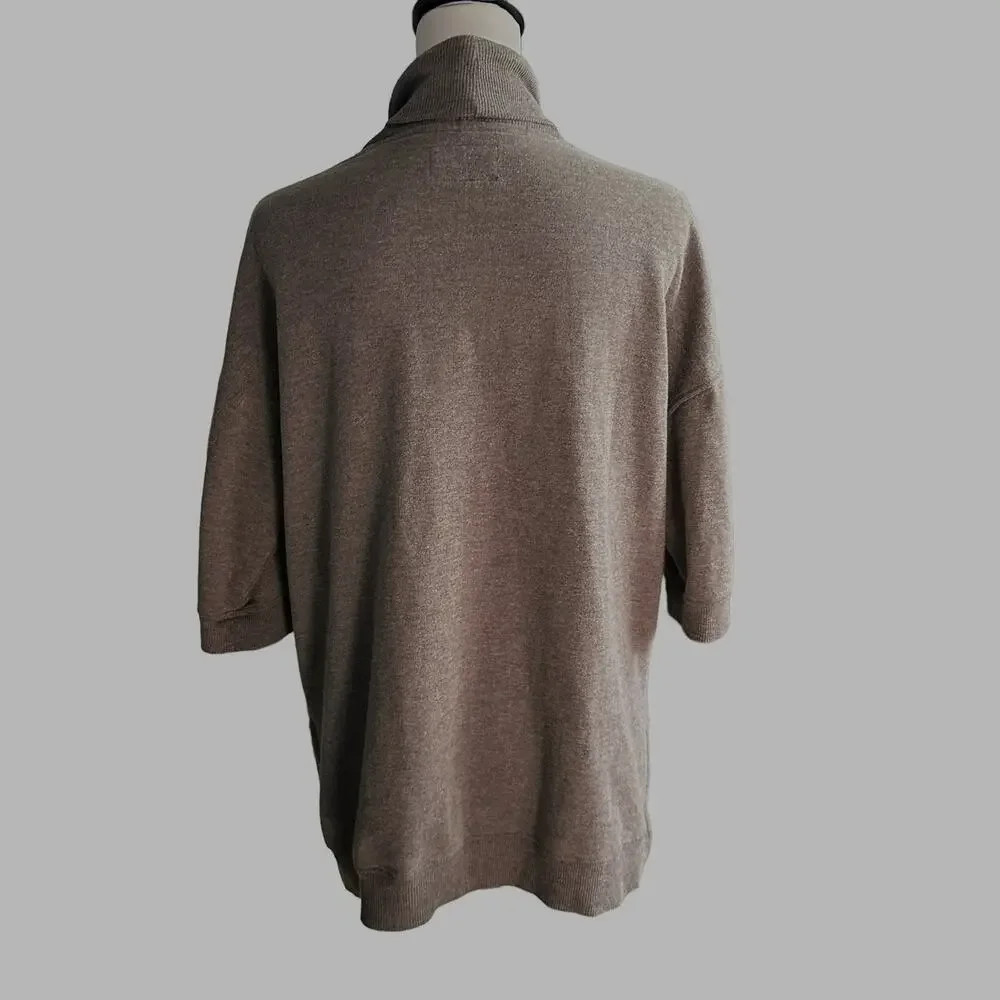 American Eagle Short Sleeve Cardigan XS - S Gray